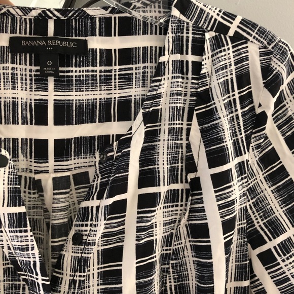 BANANA REPUBLIC Long Sleeve Drawstring Front Dress- Size 0 (c) - Picture 6 of 8